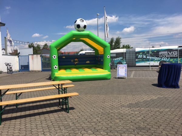 Hüpfburg Fussball mieten MSE-Connection