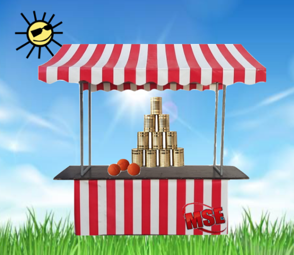 Marktstand Dosenwerfen
