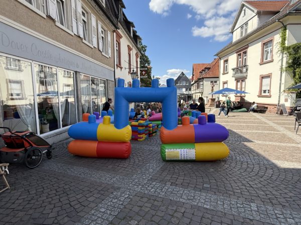 Kinderbaustelle mieten, xxl Bausteine, Riesenlego