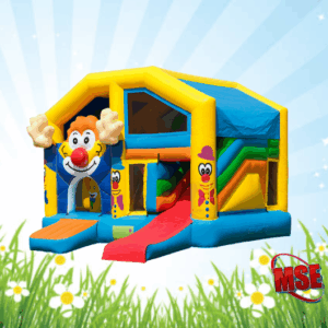 Hüpfburg Clown Multiplay Neu 2026 hüpfburg clown multiplayer mieten, huepfburg clown leihen, hüpfburgvermietung