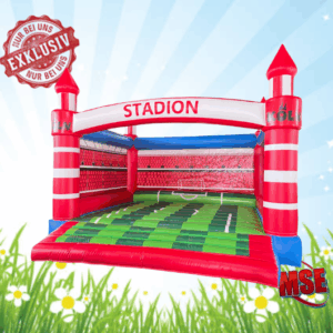 Hüpfburg DÖMSCHE | Neu 2026 Hüpfburg Stadion mieten, Fußballburg, Kölner Stadion Hüpfburg