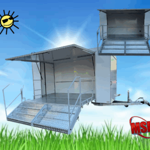 Showbühne mieten, Bühnenanhänger, Musikerbühne, Rednerbühne, DJ Bühne