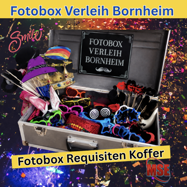 Fotobox Requisiten Koffer mieten