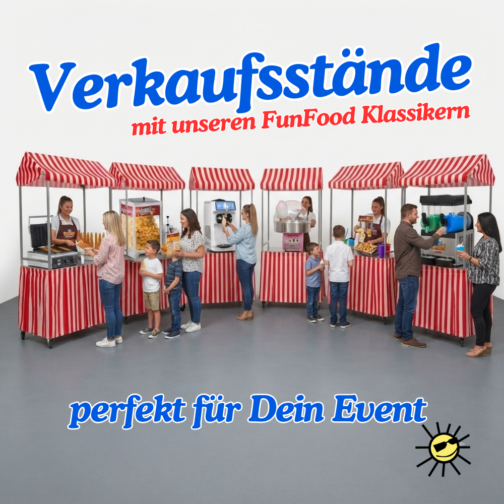 Verkaufsstand mieten für Fun Food Maschinen