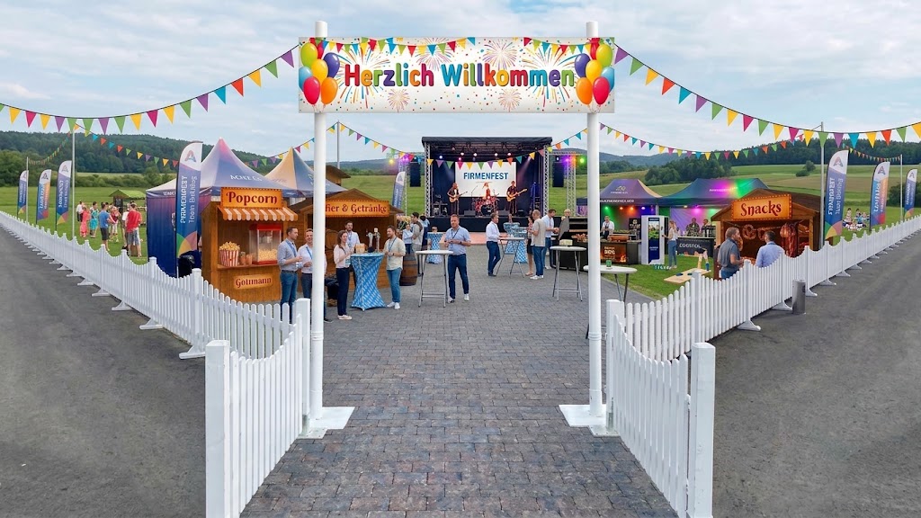 Eingangsportal Herzlich Willkommen mieten
